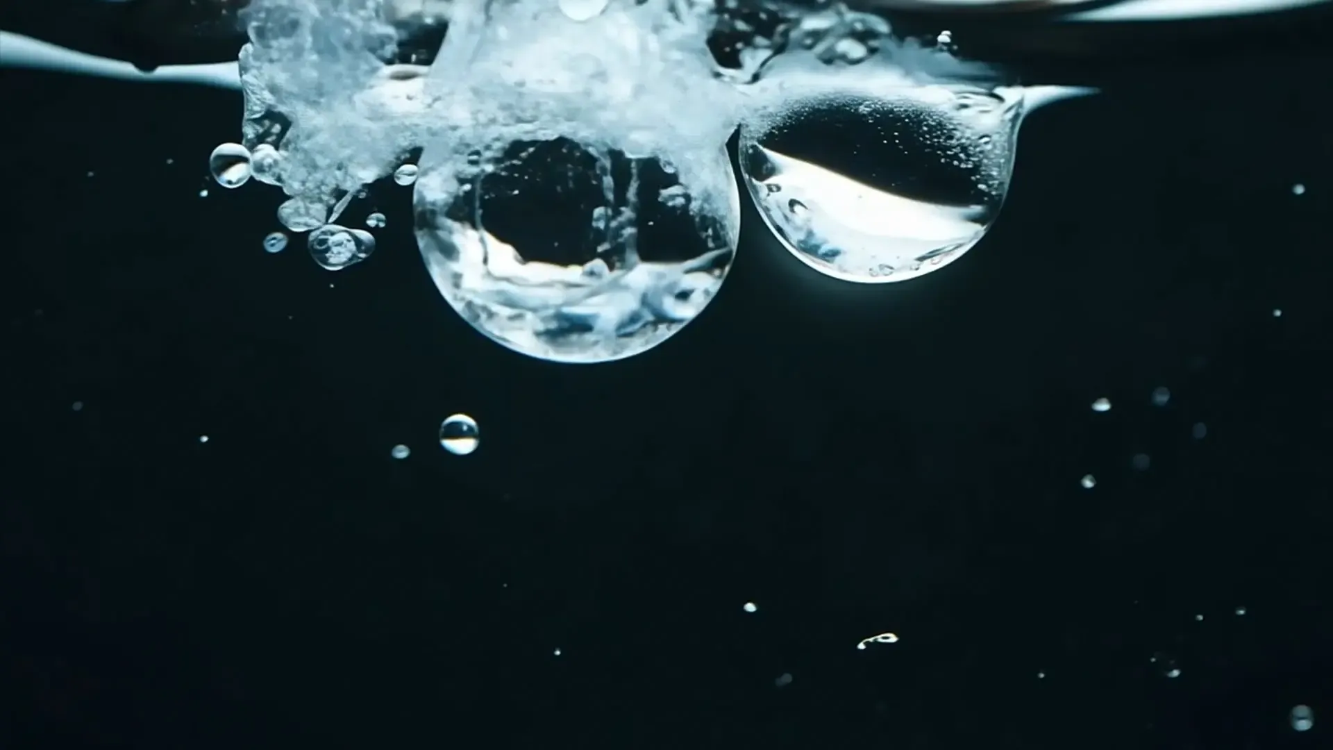 Crystal Clear Water Droplets Background for High-End Video Editing